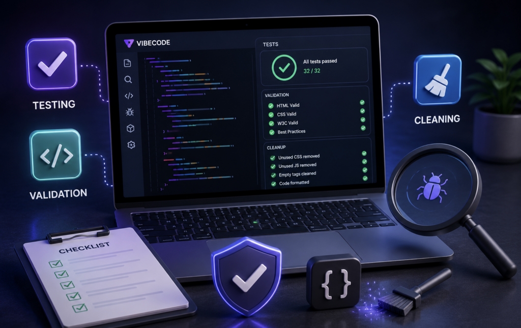 Testing, Validation, and Cleanup of Vibecode